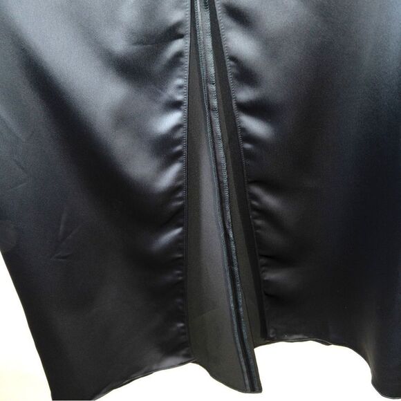 NWT Lovely x Dessy Collection Midnight Navy Twist Strap Slip Dress Size 16 - Picture 4 of 9